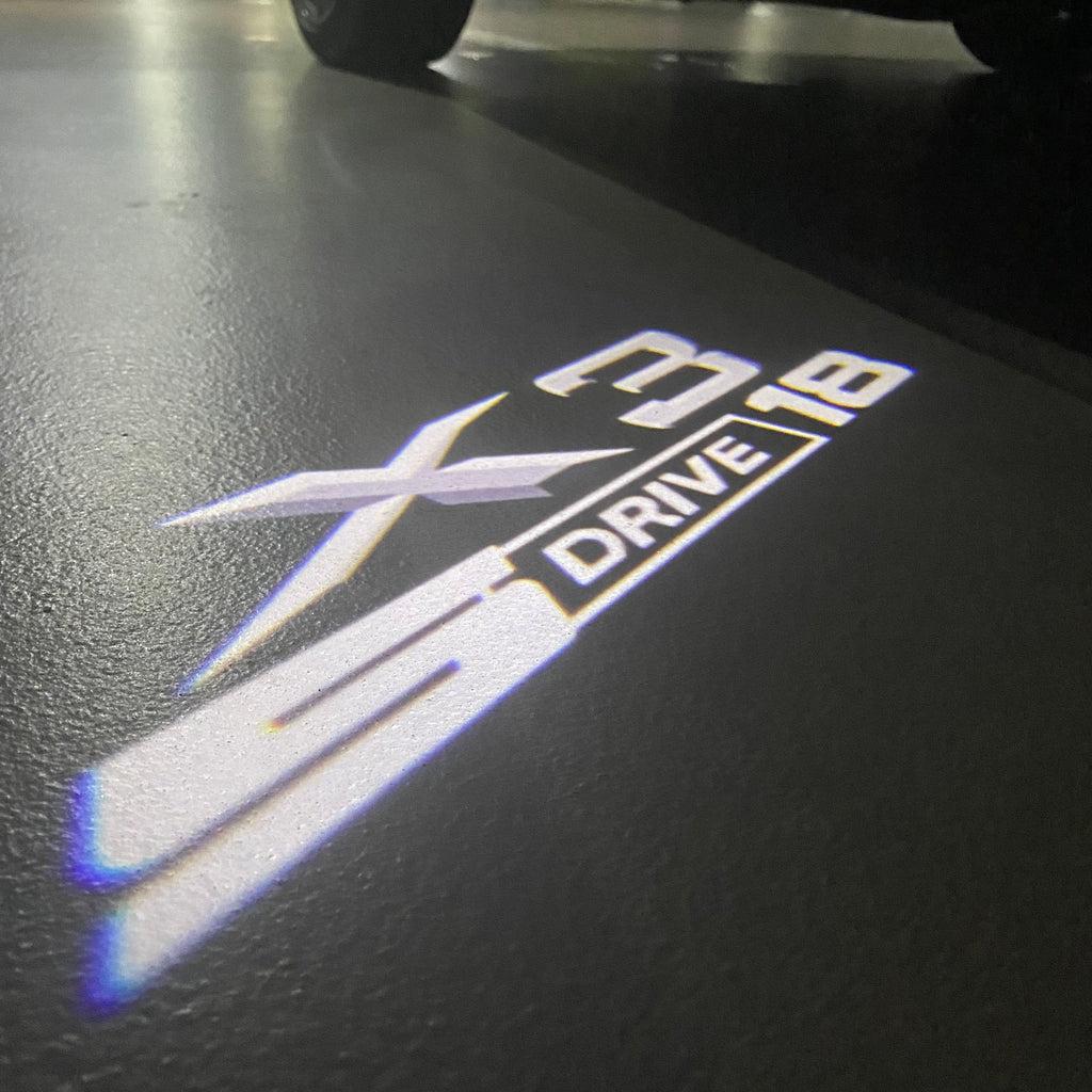 ÉCLAIRAGE DE PROJECTEUR BMW M3 LOGO Nr.24 (quantité 1 = 1 jeux / 2 feux de porte)