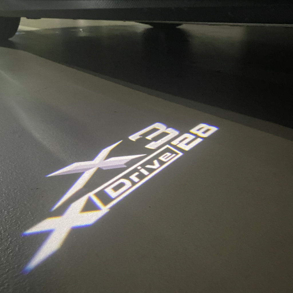 LUCES DE PROYECTOR DEL LOGOTIPO BMW M3 Nr.24 (cantidad 1 = 1 juegos / 2 luces de puerta)