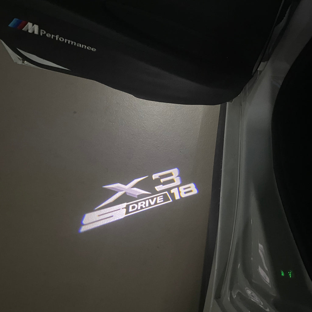 ÉCLAIRAGE DE PROJECTEUR BMW M3 LOGO Nr.24 (quantité 1 = 1 jeux / 2 feux de porte)