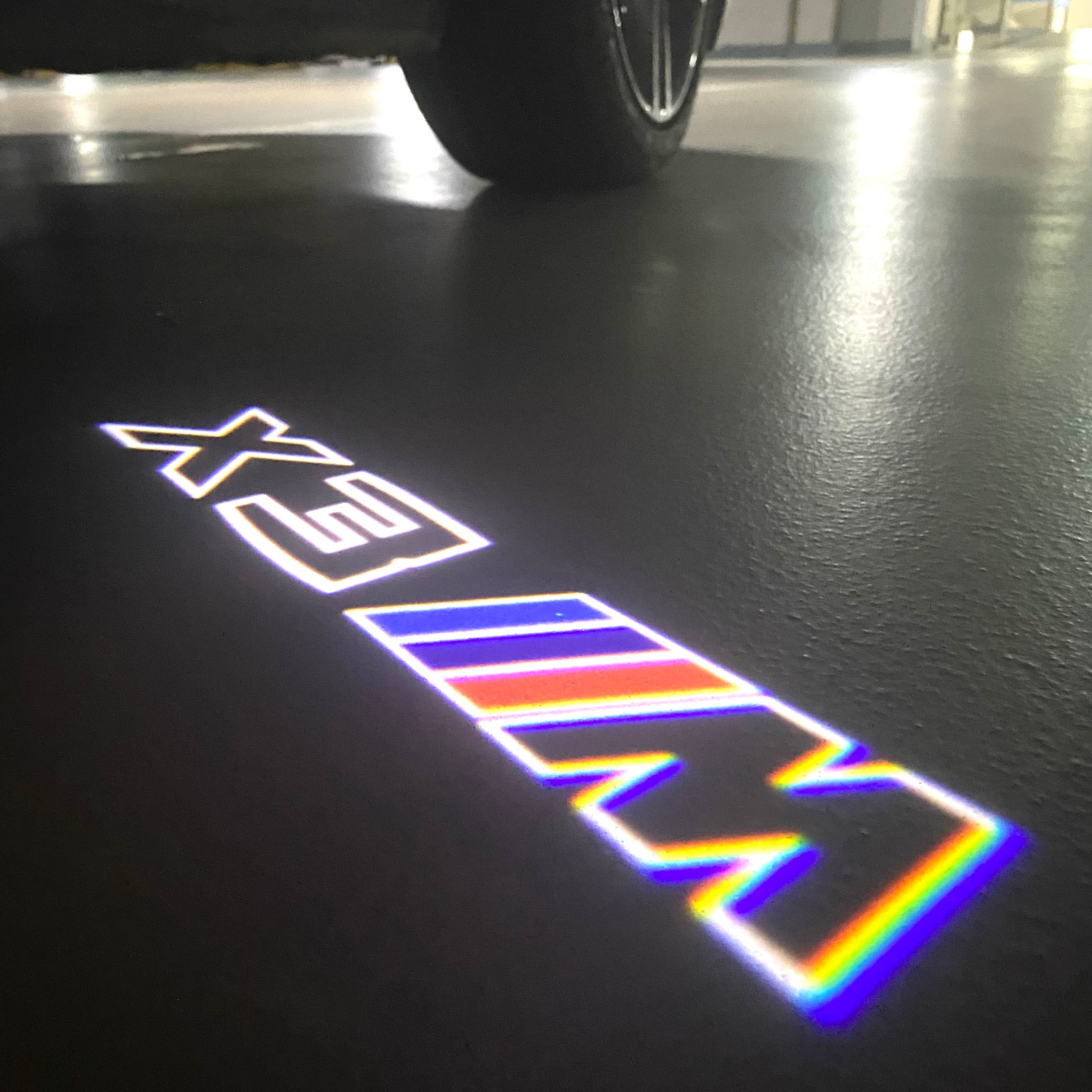 BMW M3 LOGO PROJECTOT LIGHTS Nr.24 (quantità 1 = 1 set/2 luci porta)