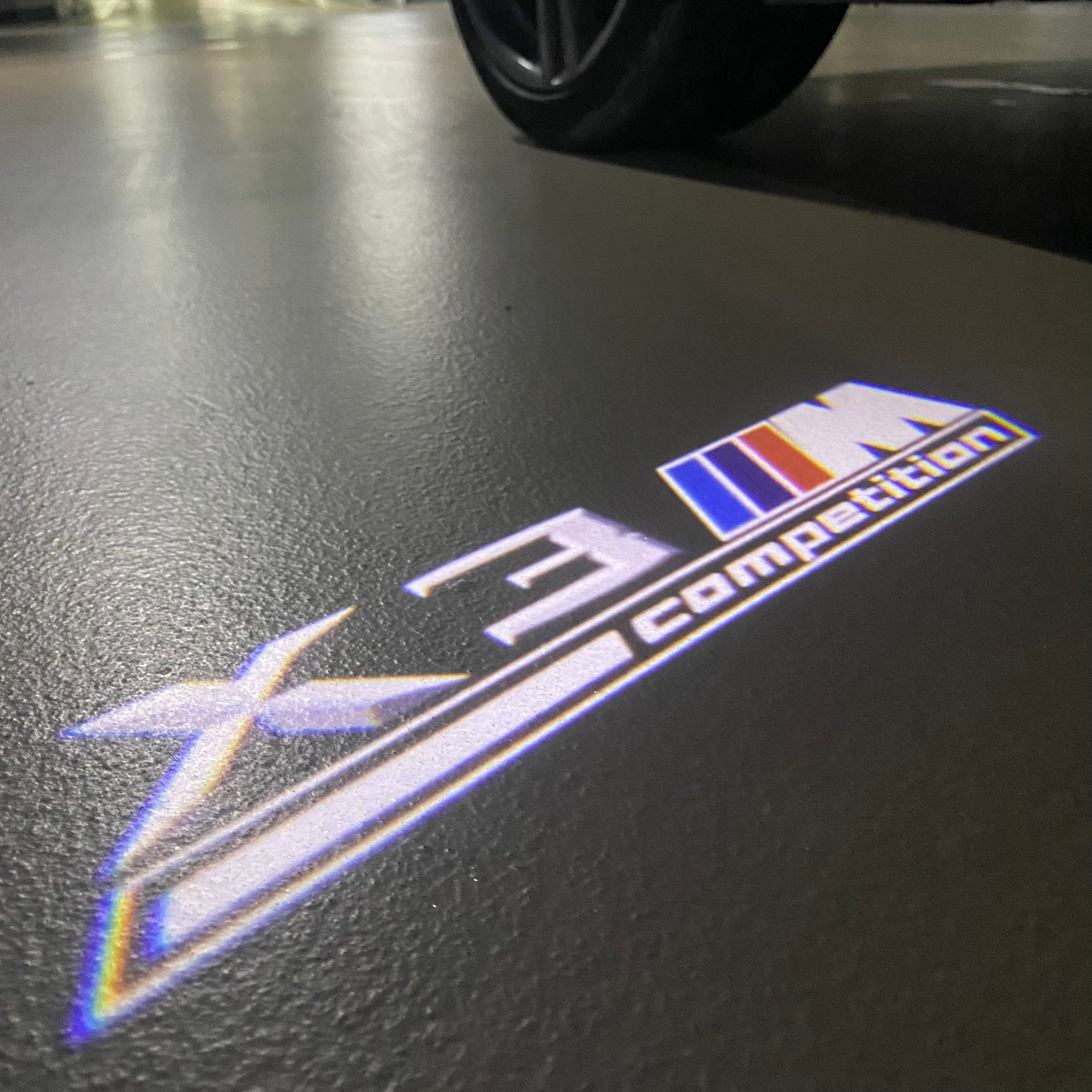 BMW M3 LOGO PROJECTOT LIGHTS Nr.24 (quantità 1 = 1 set/2 luci porta)