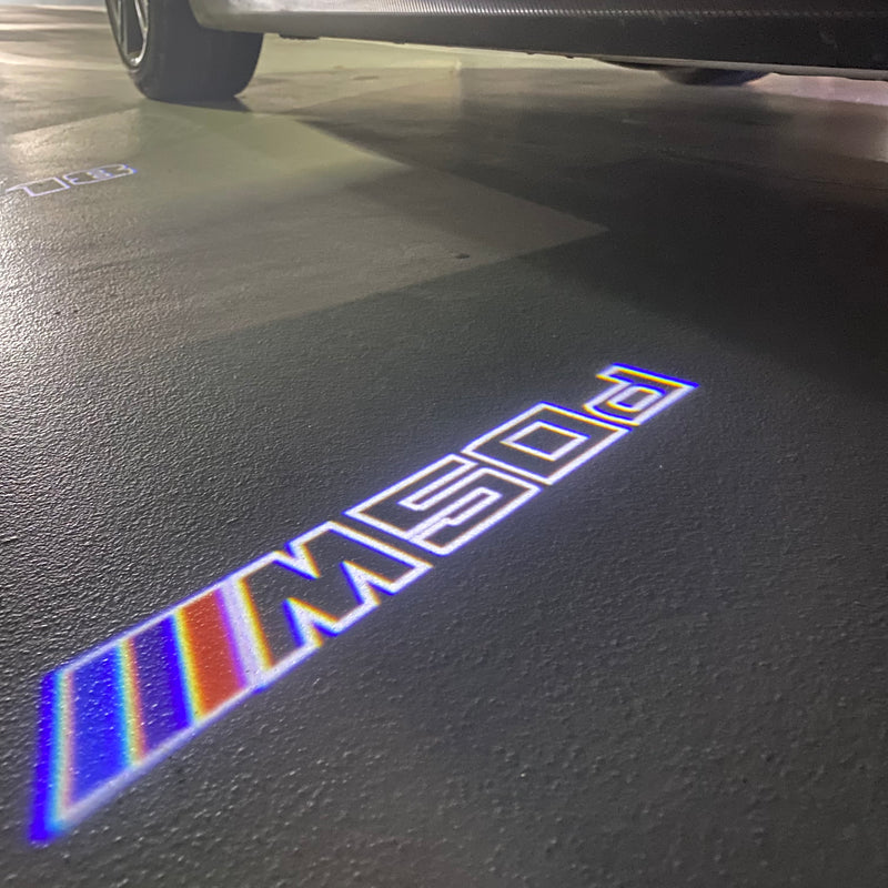 ÉCLAIRAGE DE PROJECTEUR BMW M3 LOGO Nr.24 (quantité 1 = 1 jeux / 2 feux de porte)