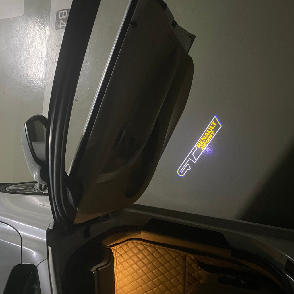 RENAULT GT LOGO PROJECROTR LIGHTS Nr.0947 (quantity  1 =  2 Logo Film & 2 door lights)