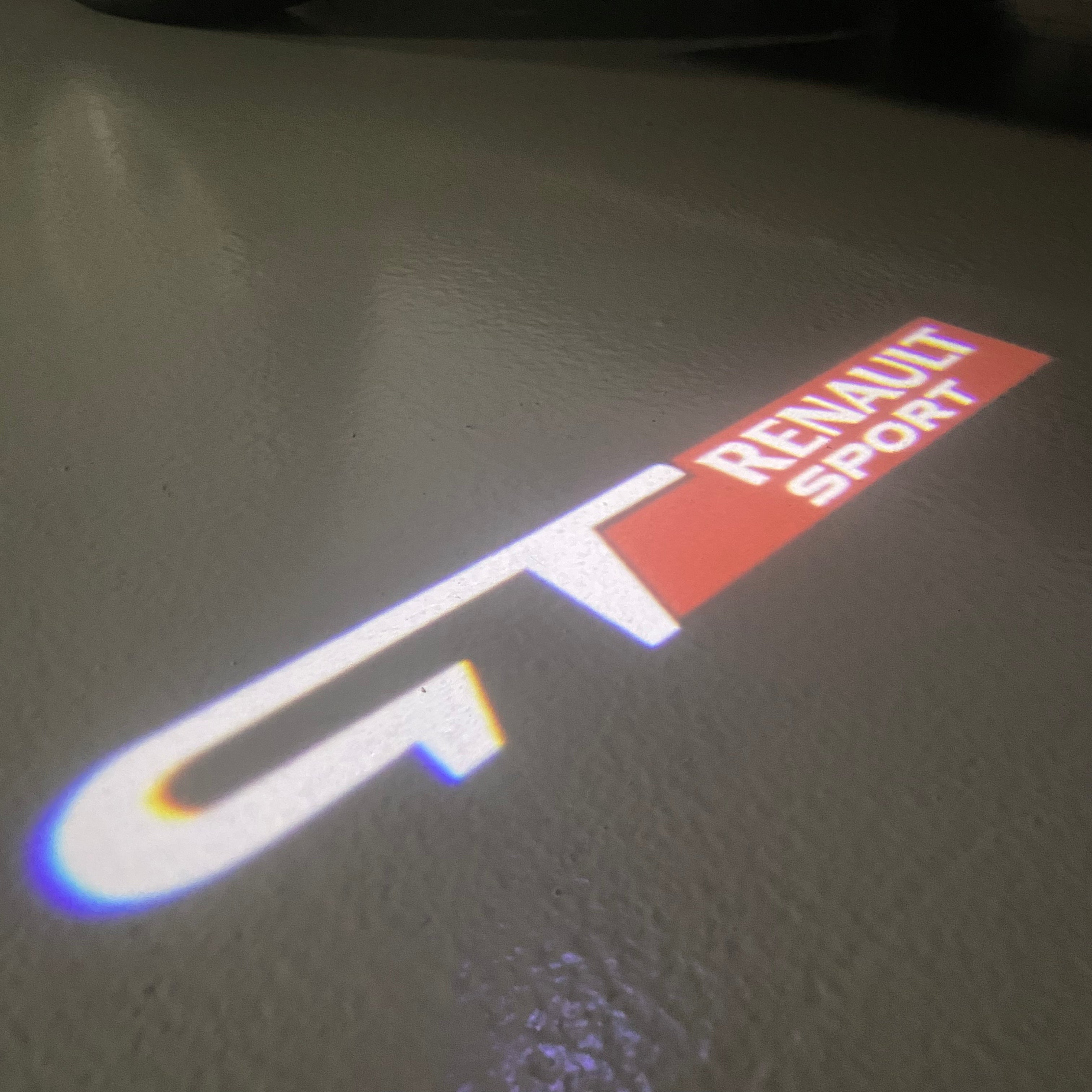 RENAULT GT LOGO PROJECROTR LIGHTS Nr.0948 (quantity  1 =  2 Logo Film & 2 door lights)