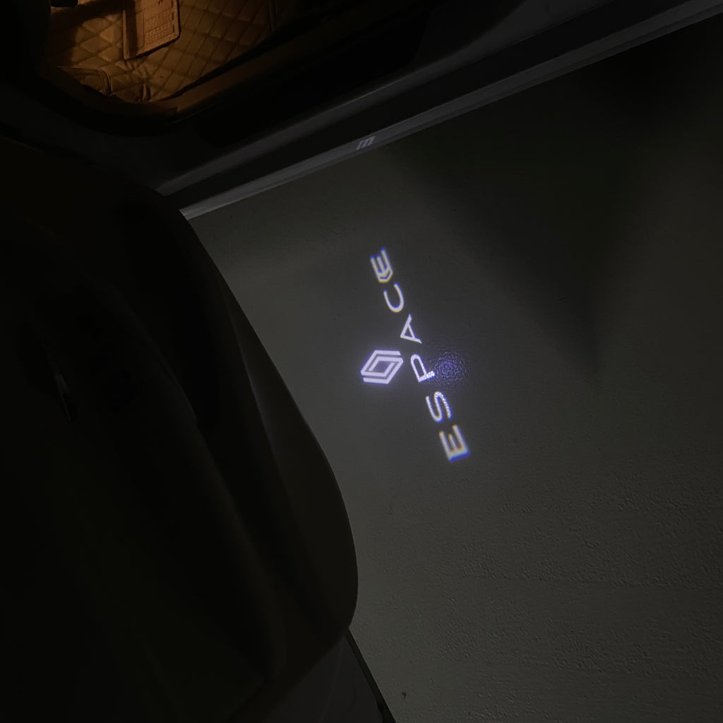 RENAULT Espace LOGO PROJECROTR LIGHTS Nr.0920 (quantity  1 =  2 Logo Film & 2 door lights)