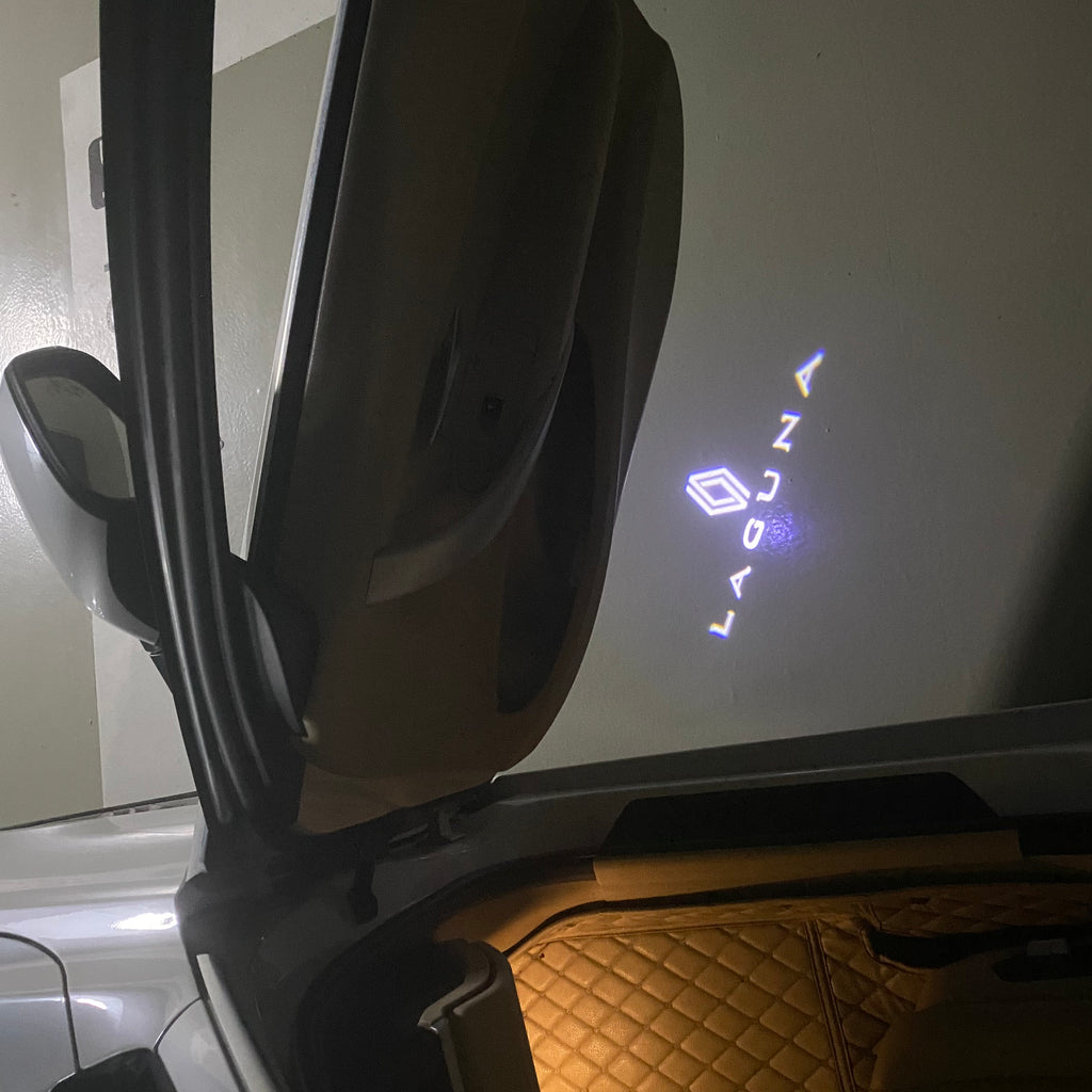 RENAULT Laguna LOGO PROJECROTR LIGHTS Nr.0919 (quantity  1 =  2 Logo Film & 2 door lights)