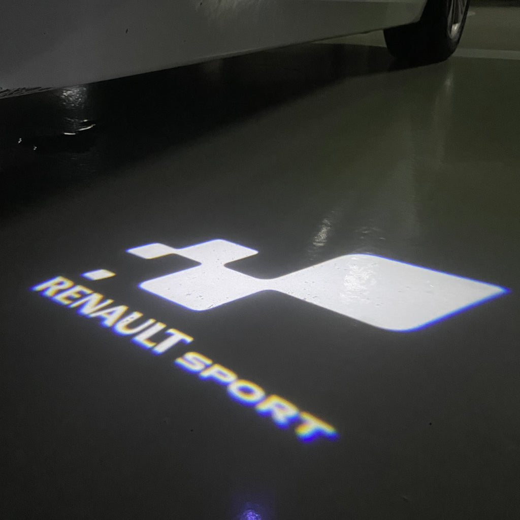 RENAULT Sport LOGO PROJECROTR LIGHTS Nr.0914 (quantity  1 =  2 Logo Film & 2 door lights)