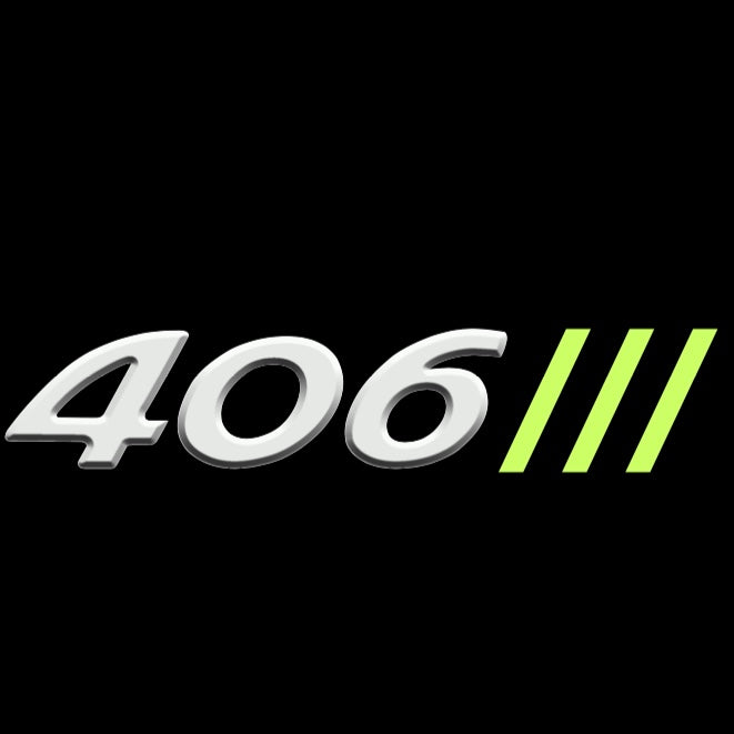 PEUGEOT 406  LOGO PROJECTOT LIGHTS (quantity 1 = 1 sets/2 door lights) Nr.6024q26