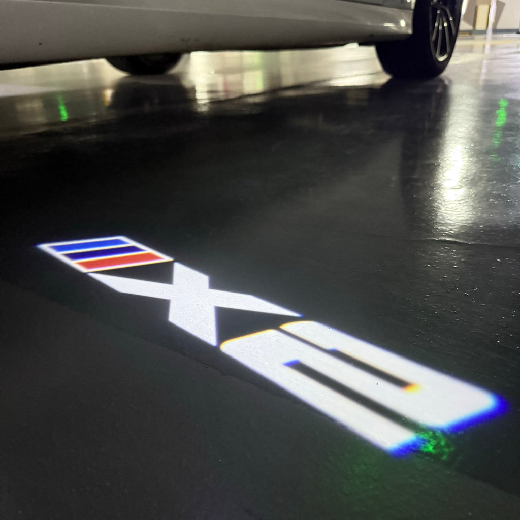 ÉCLAIRAGE DE PROJECTEUR BMW M3 LOGO Nr.24 (quantité 1 = 1 jeux / 2 feux de porte)