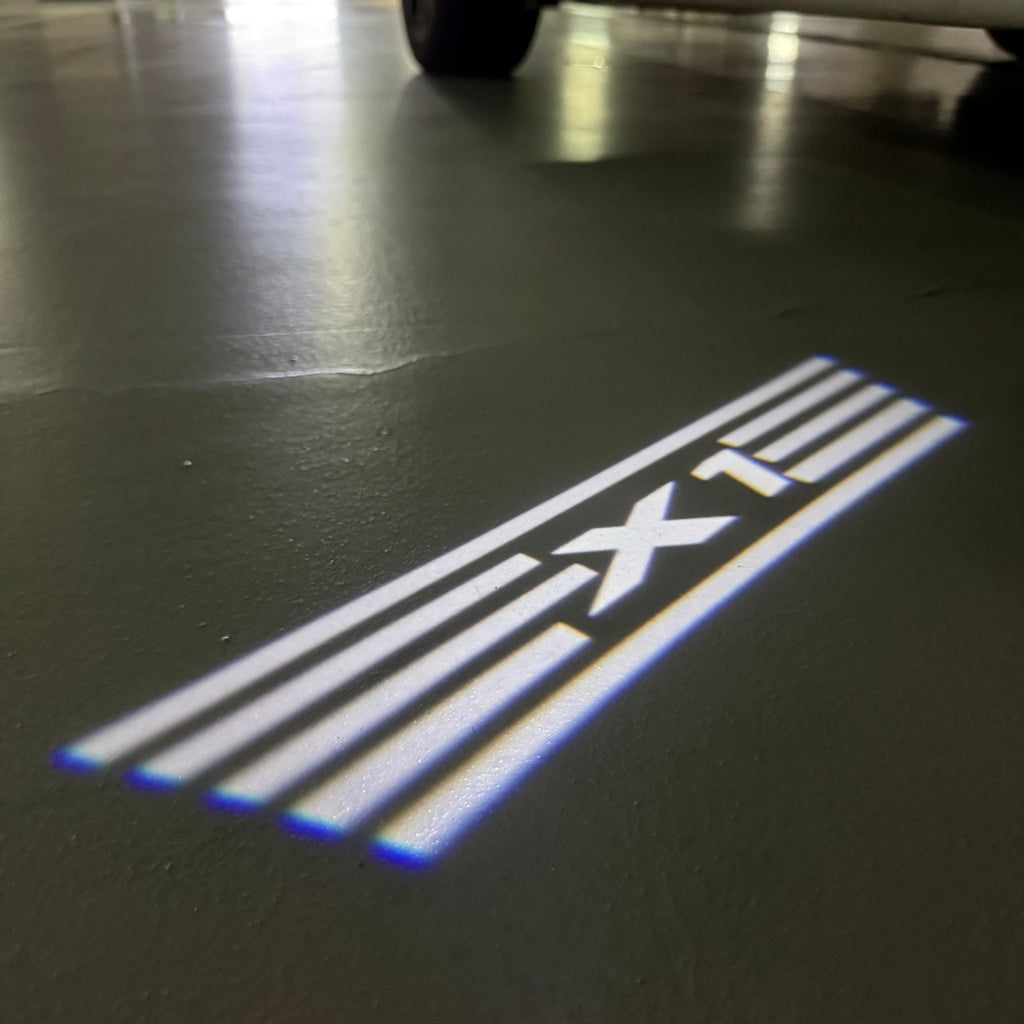 LUCES DE PROYECTOR DEL LOGOTIPO BMW M3 Nr.24 (cantidad 1 = 1 juegos / 2 luces de puerta)