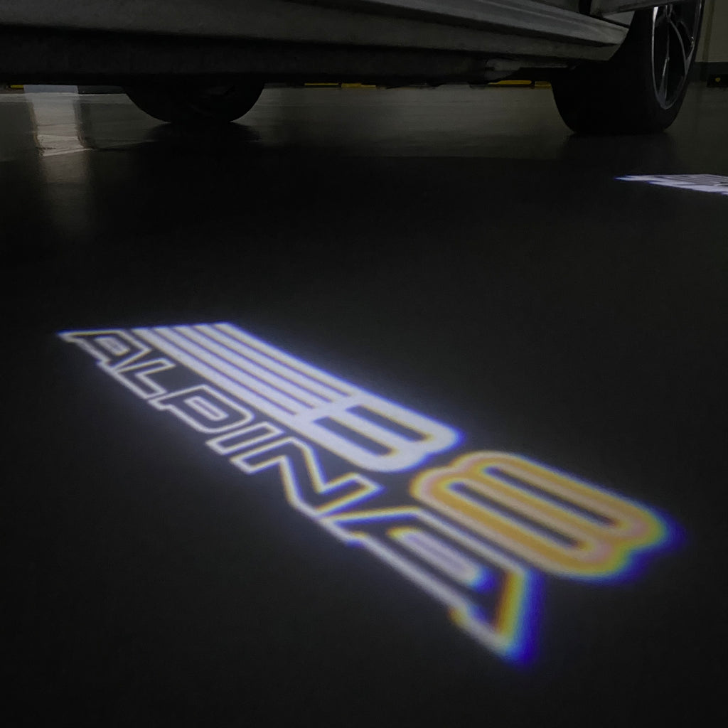 ALPINA B8  LOGO PROJECTOT LIGHTS  (quantity 1 = 1 sets/2 door lights) Nr.07A40