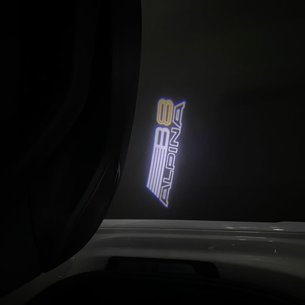 ALPINA B8  LOGO PROJECTOT LIGHTS  (quantity 1 = 1 sets/2 door lights) Nr.07A40