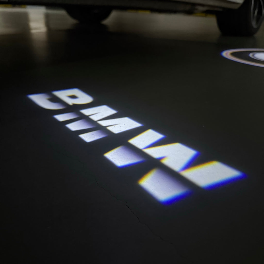 BMW LOGO PROJECTOT LIGHTS Nr.01 (cantidad 1 = 1 juego/2 luces de puerta)