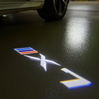 ÉCLAIRAGE DE PROJECTEUR BMW M3 LOGO Nr.24 (quantité 1 = 1 jeux / 2 feux de porte)