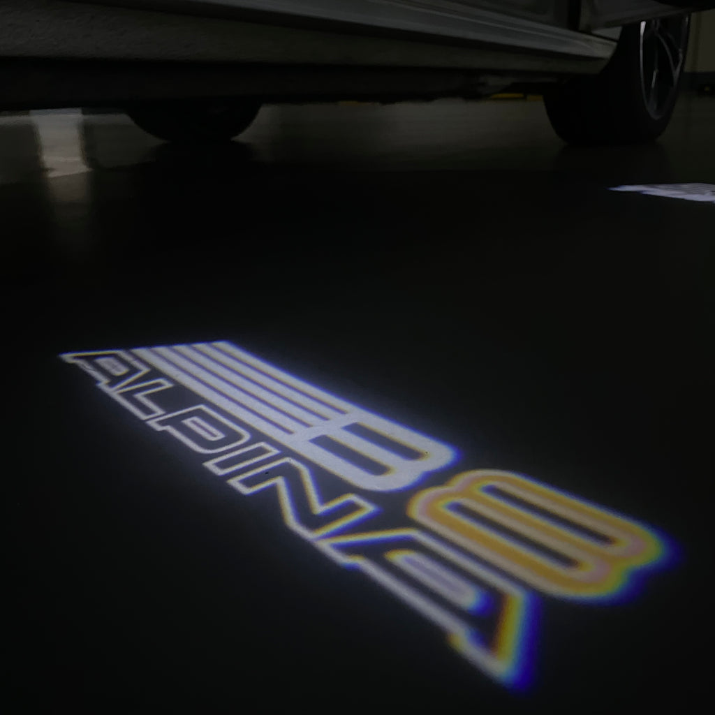 ALPINA B8  LOGO PROJECTOT LIGHTS  (quantity 1 = 1 sets/2 door lights) Nr.07A40