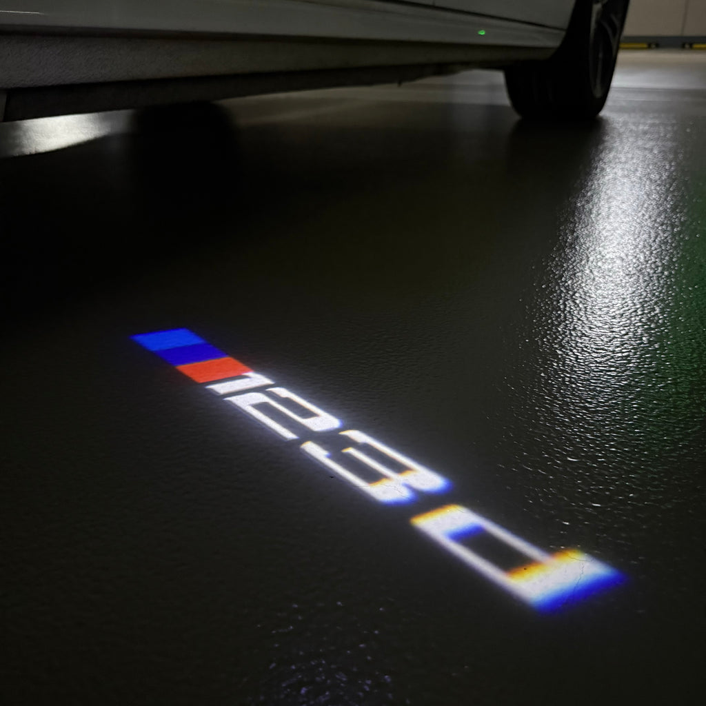 BMW 1 SERIES  123  LOGO PROJECTOT LIGHTS (quantity 1 = 1 sets/2 door lights) Nr.6024q16