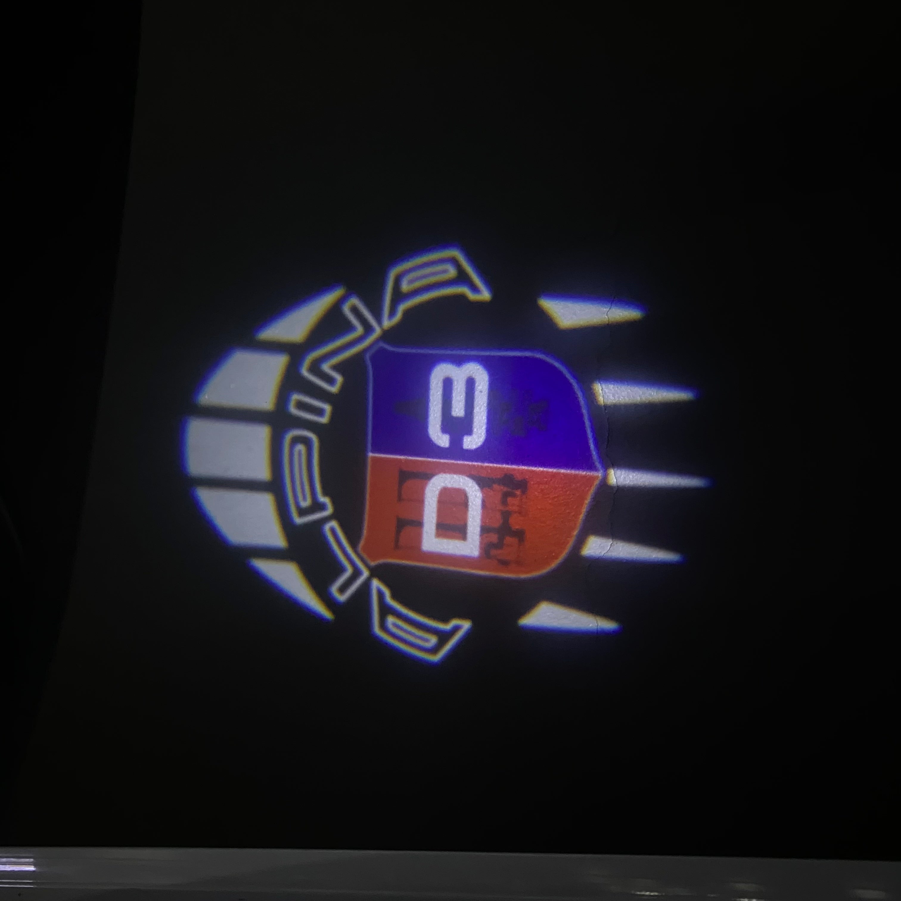 ALPINA D3 LOGO PROJECTOT LIGHTS  (quantity 1 = 1 sets/2 door lights) Nr.07A58