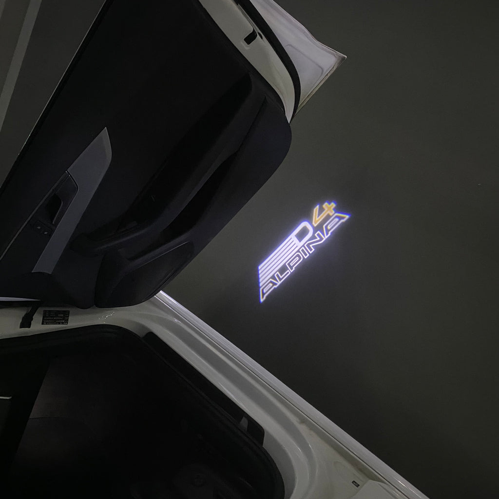 ALPINA D4 LOGO PROJECTOT LIGHTS  (quantity 1 = 1 sets/2 door lights) Nr.07A42