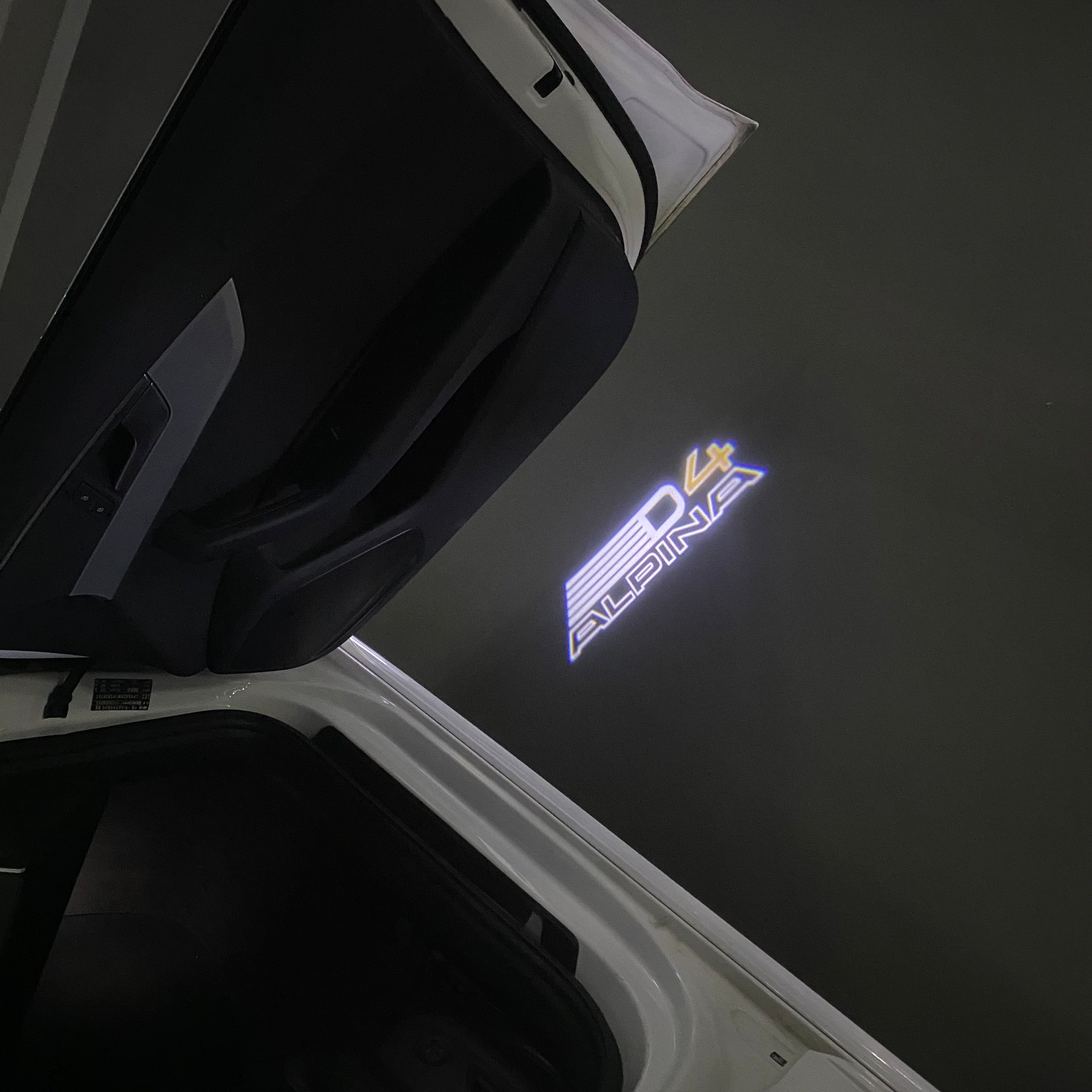 ALPINA D4 LOGO PROJECTOT LIGHTS  (quantity 1 = 1 sets/2 door lights) Nr.07A42