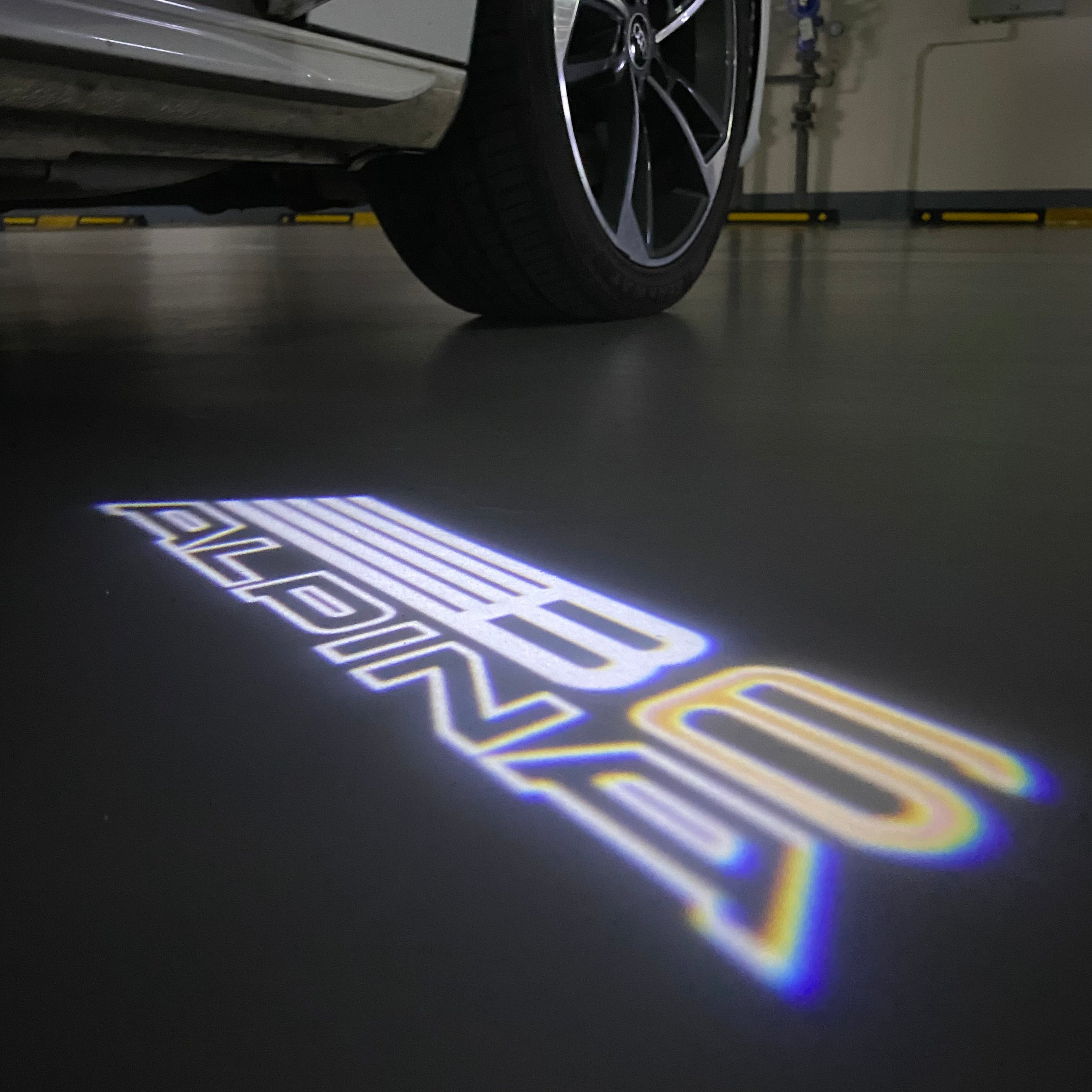 ALPINA B6  LOGO PROJECTOT LIGHTS  (quantity 1 = 1 sets/2 door lights) Nr.07A39