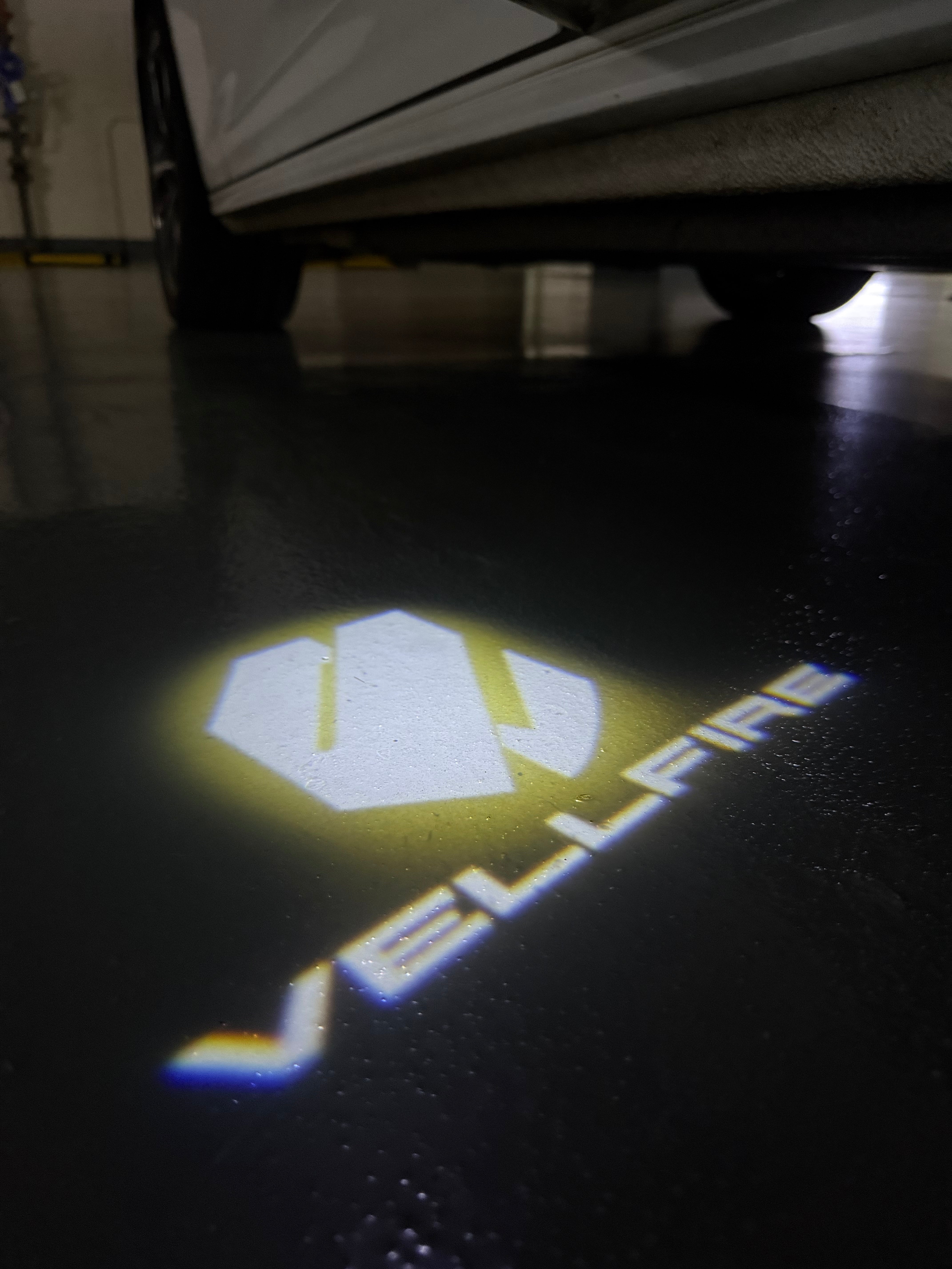 TOYOTA VELLFIRE LOGO PROJECROTR LIGHTS (quantity 1 = 1 sets/2 door