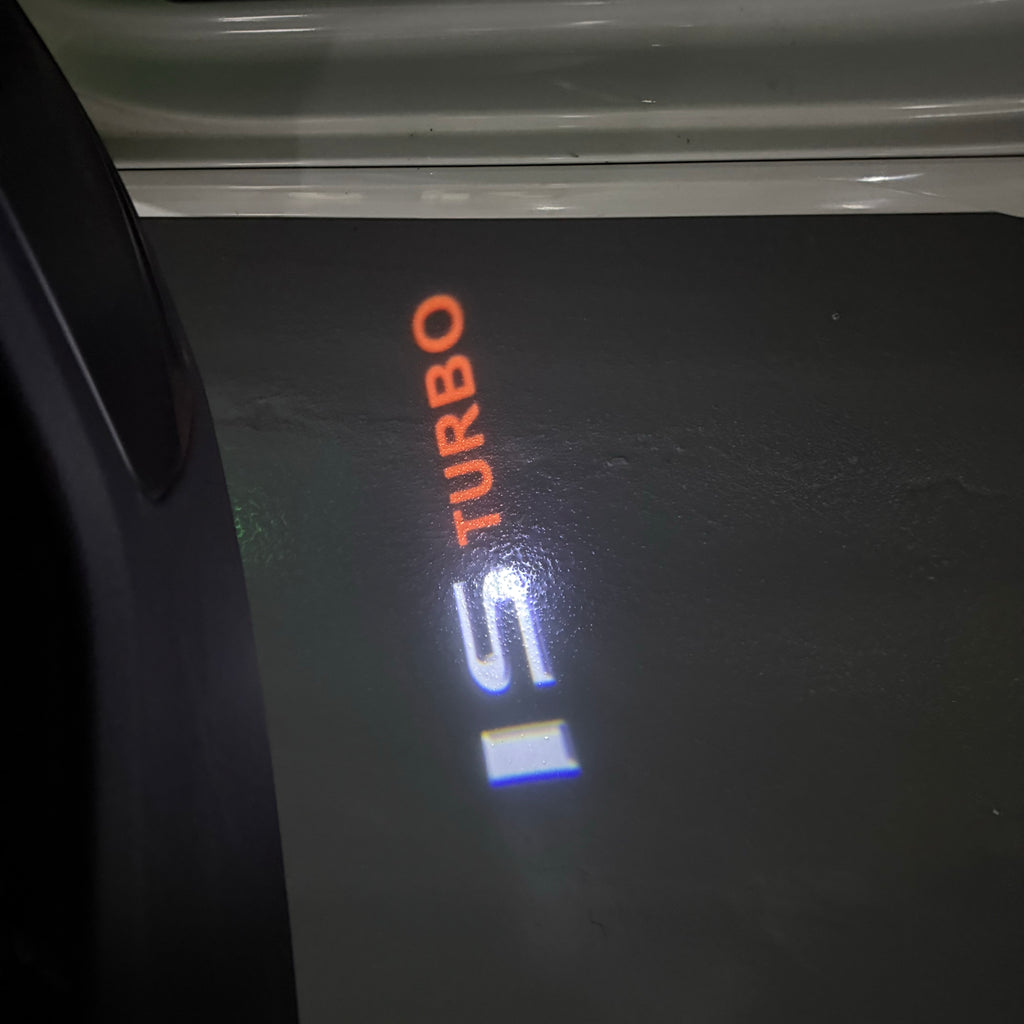 LEXUS  IS TURBO LOGO PROJECROTR LIGHTS (quantity 1 = 1 sets/2 door lights)Nr.01a55