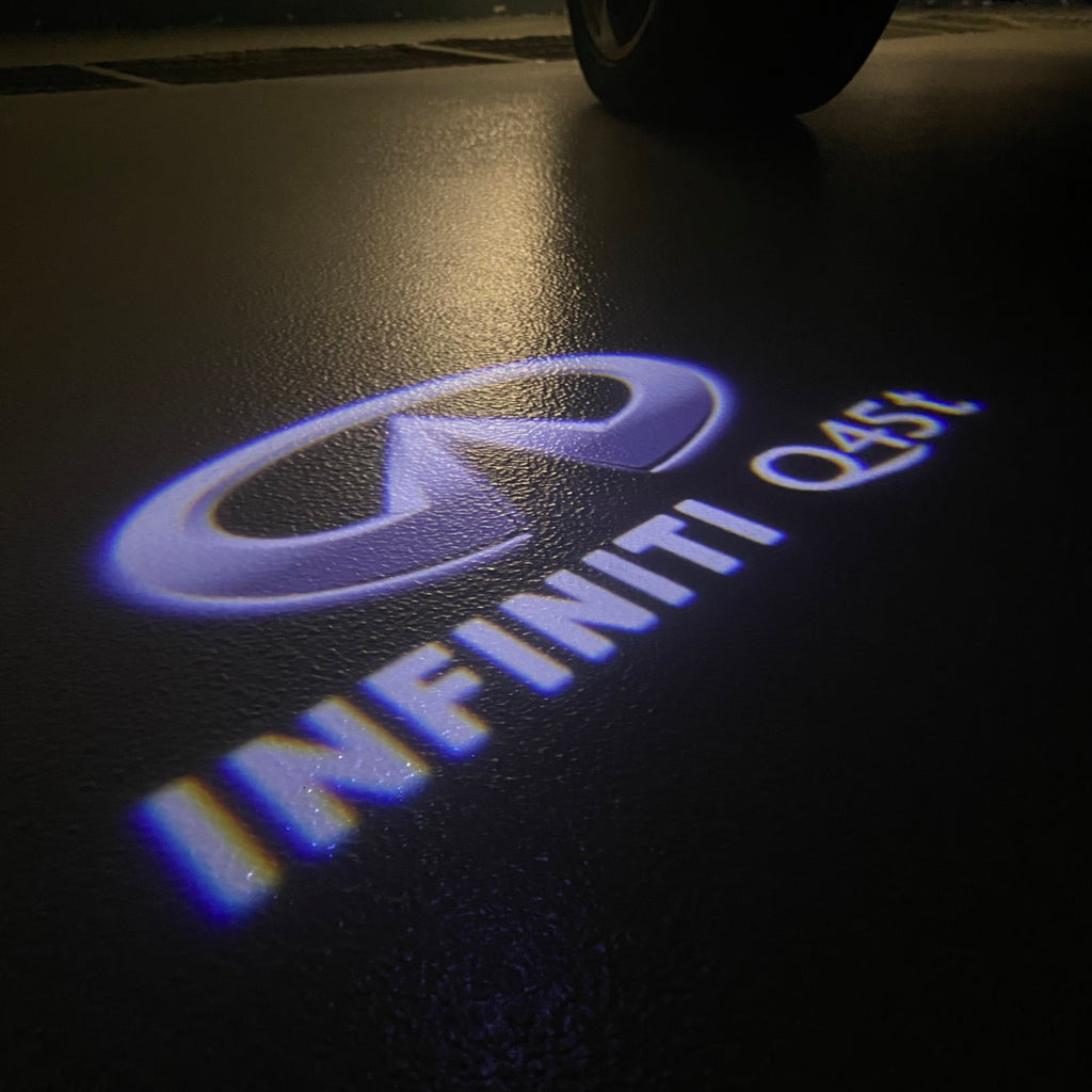 INFINTI Q45 t LOGO PROJECROTR LIGHTS Nr.80 (quantità 1 = 1 set/2 luci porta)
