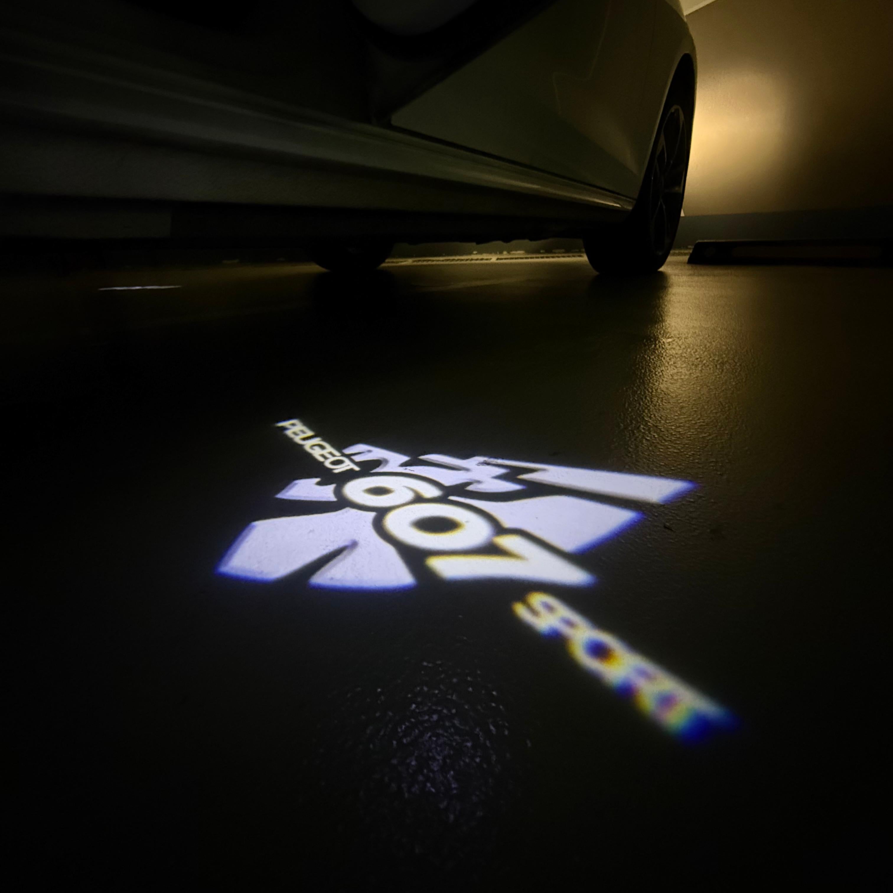 ÉCLAIRAGE DE PROJECTEUR BMW M3 LOGO Nr.24 (quantité 1 = 1 jeux / 2 feux de porte)