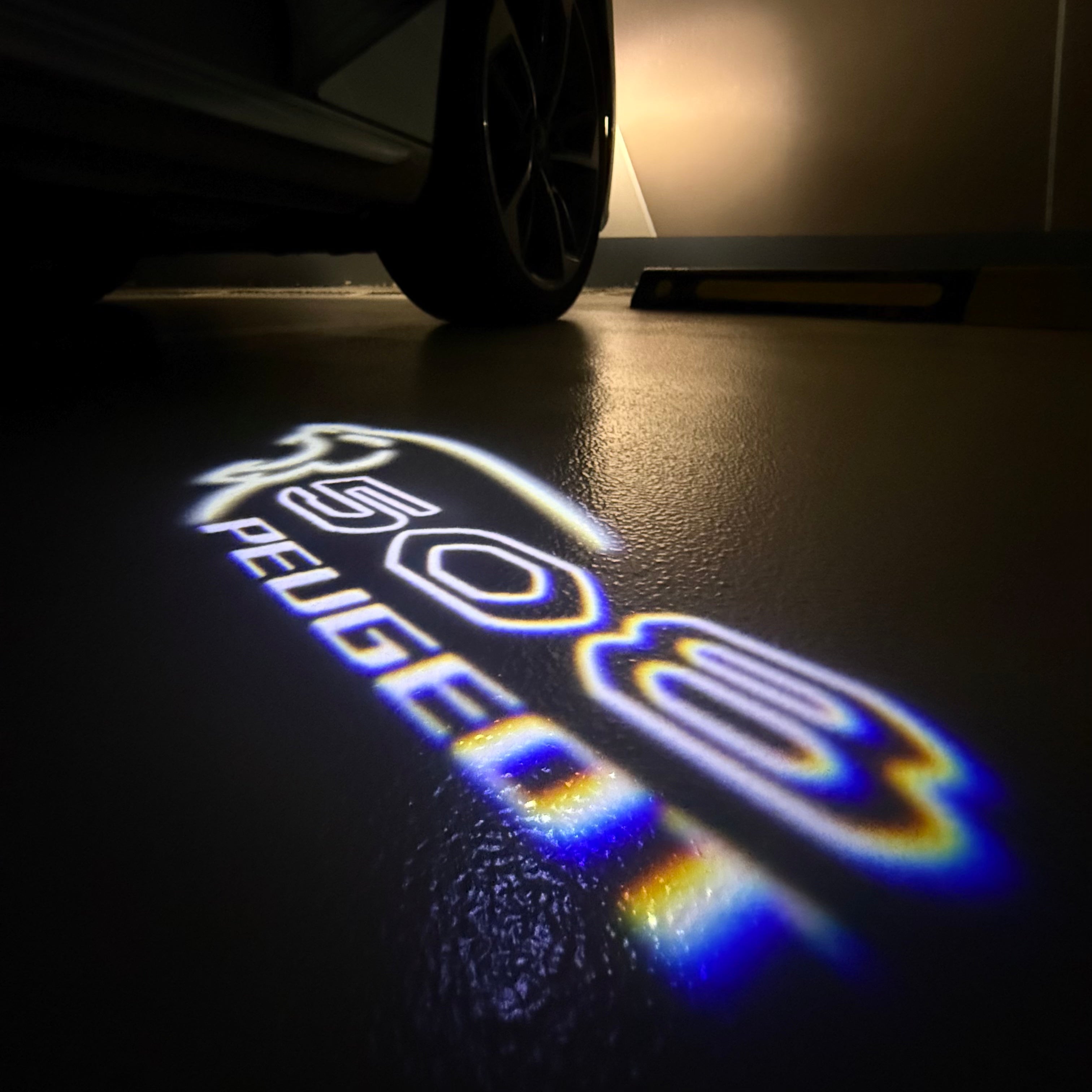 ÉCLAIRAGE DE PROJECTEUR BMW M3 LOGO Nr.24 (quantité 1 = 1 jeux / 2 feux de porte)