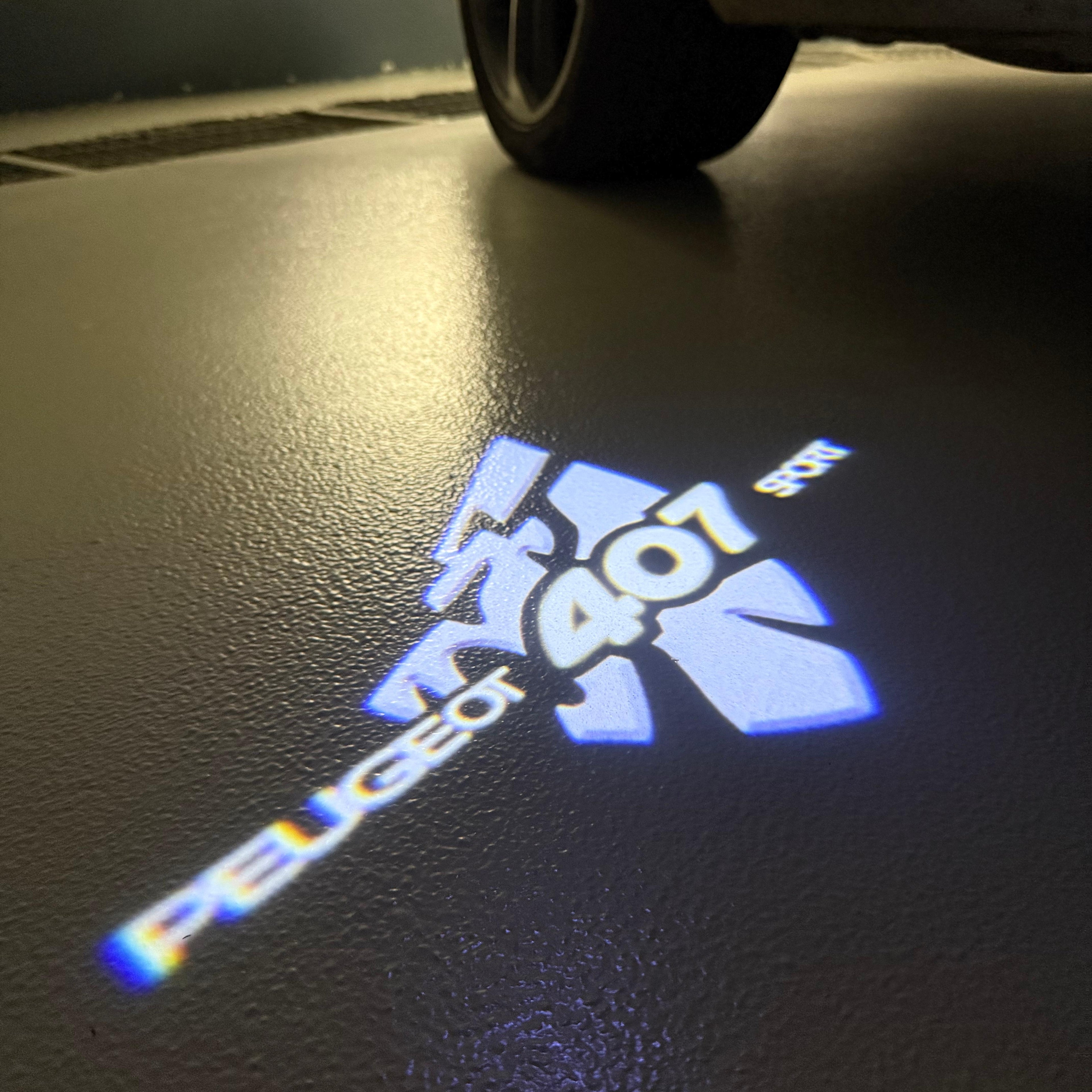 ÉCLAIRAGE DE PROJECTEUR BMW M3 LOGO Nr.24 (quantité 1 = 1 jeux / 2 feux de porte)