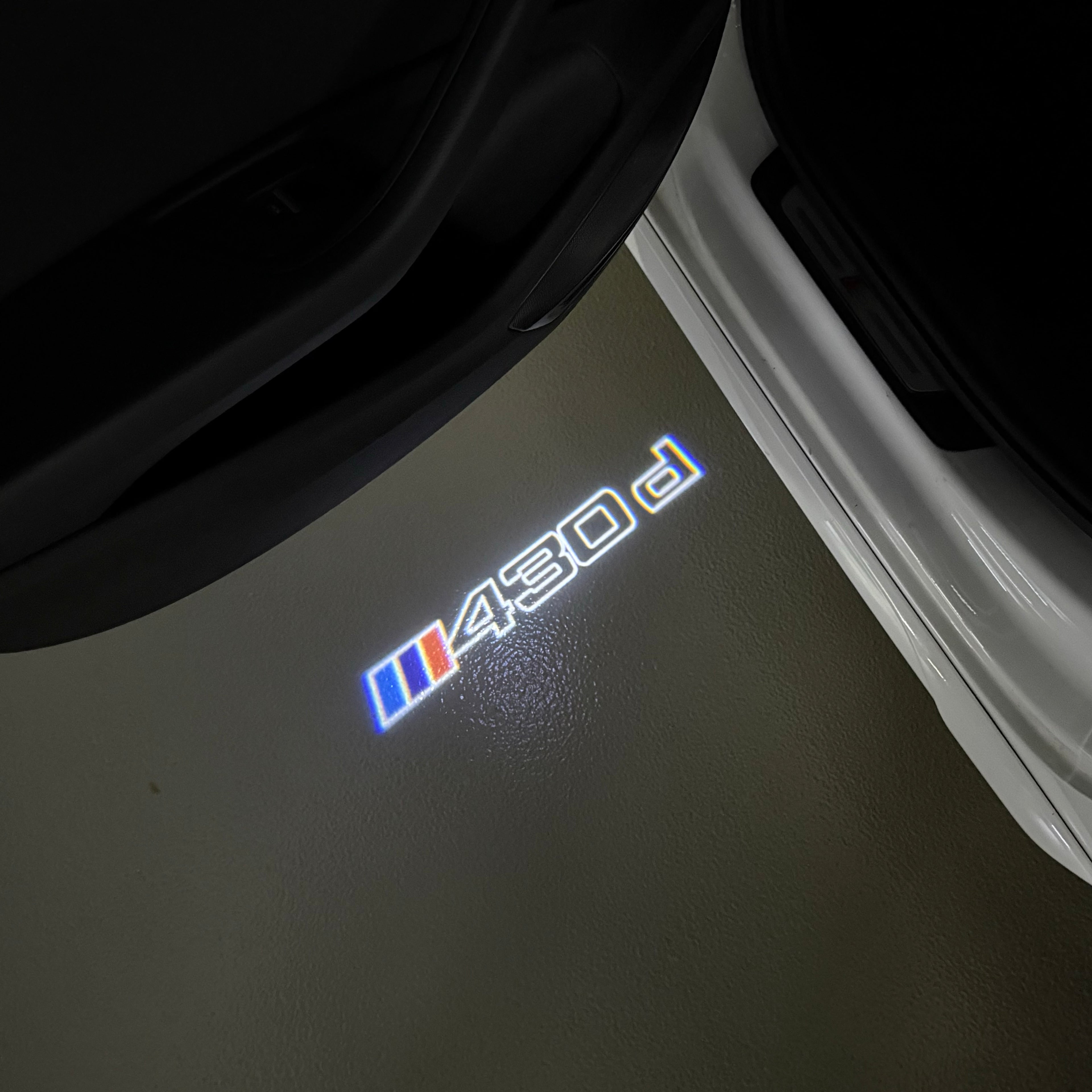 BMW M3 LOGO PROJECTOT LIGHTS Nr.24 (Menge 1 = 1 Sets/2 Türleuchten)