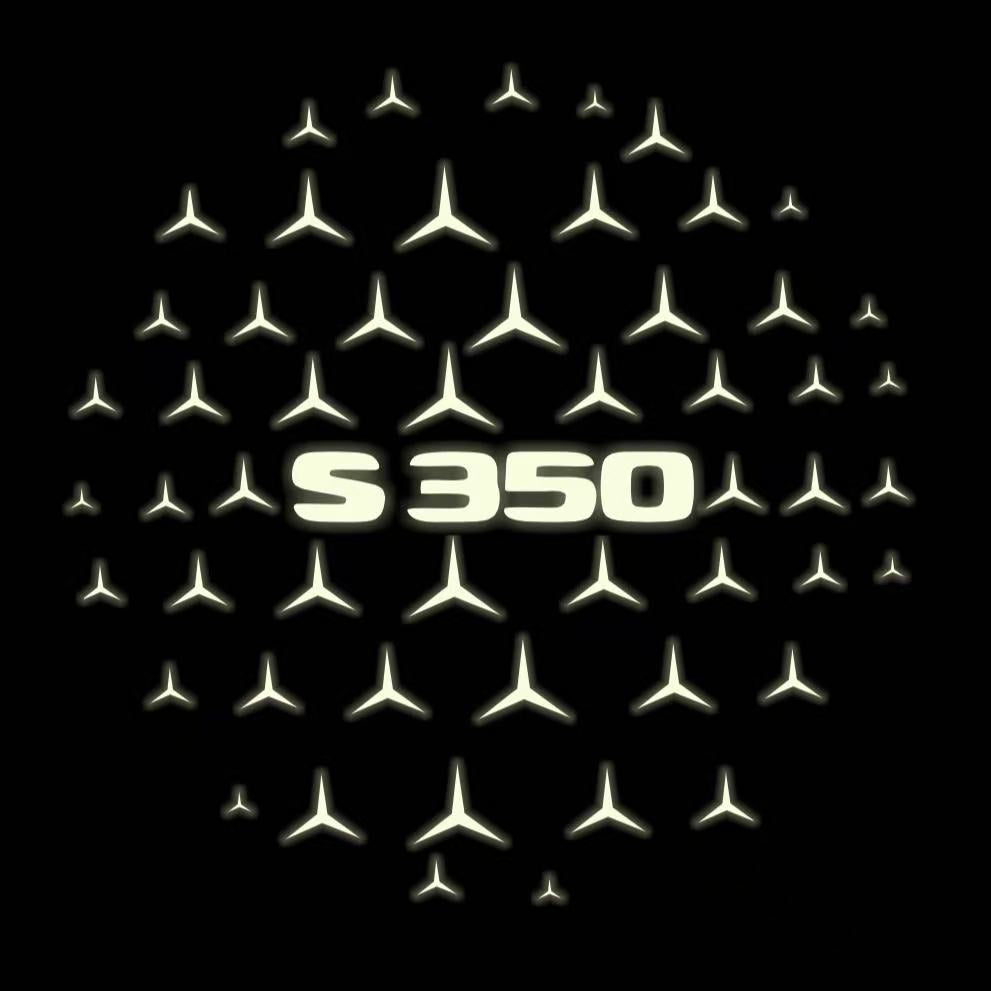 MERCEDES BENZ S 350 LOGO PROJECTOR LIGHTS  (quantity 1 = 1 sets/2 door lights)Nr.03f028