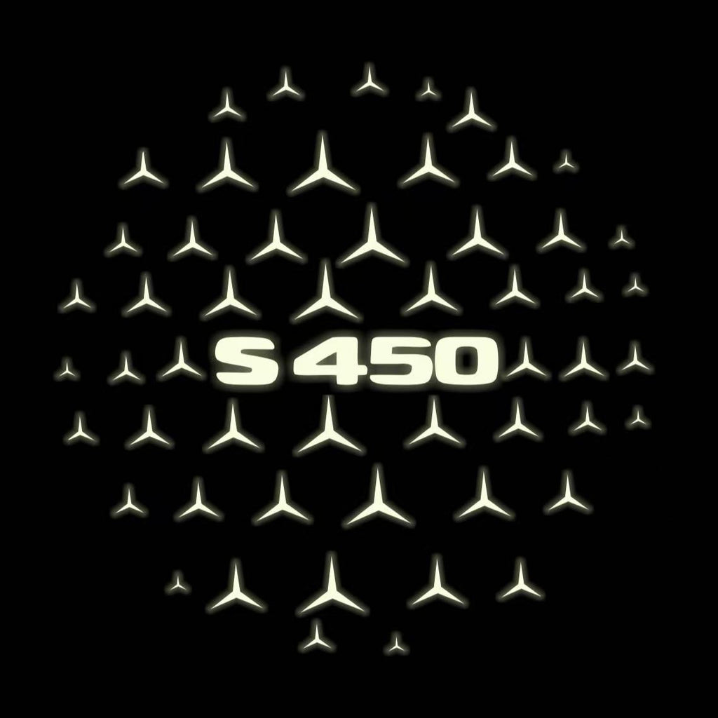 MERCEDES BENZ S 450 LOGO PROJECTOR LIGHTS  (quantity 1 = 1 sets/2 door lights)Nr.03f037