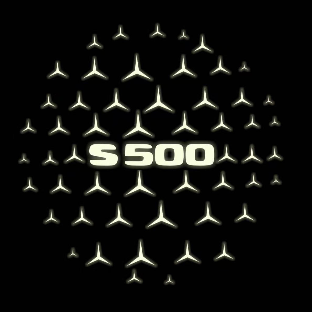 MERCEDES BENZ LOGO PROJECTOT LIGHTS Nr.03 (cantidad 1 = 1 juego/2 luces de puerta)