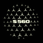 MERCEDES BENZ S 560 LOGO PROJECTOR LIGHTS  (quantity 1 = 1 sets/2 door lights)Nr.03f045