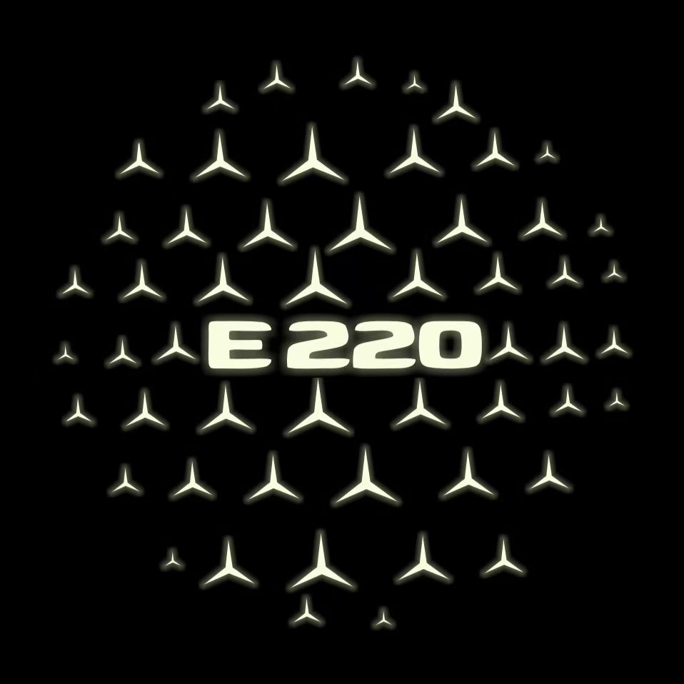 MERCEDES BENZ LOGO PROJECTOT LIGHTS Nr.03 (cantidad 1 = 1 juego/2 luces de puerta)