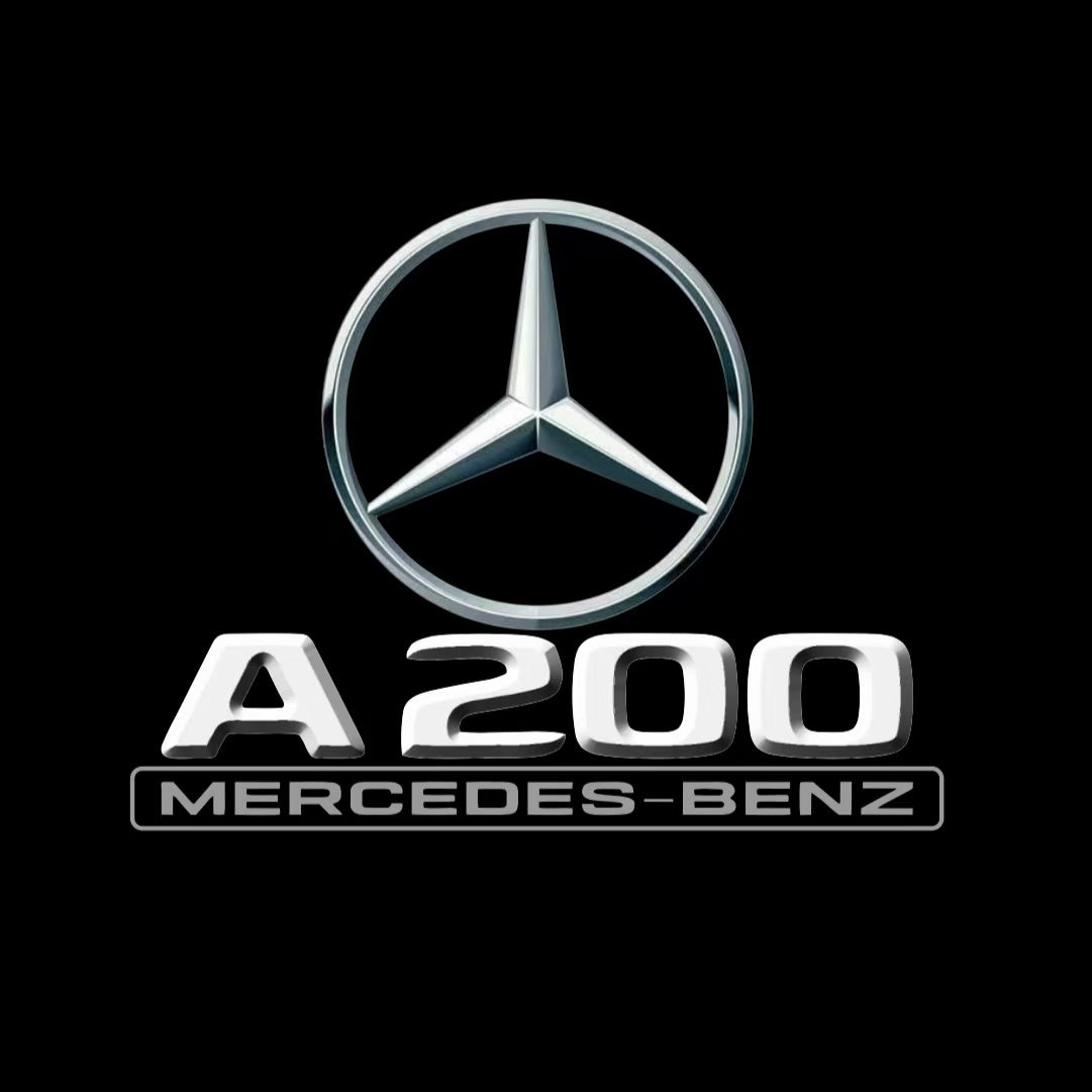 MERCEDES BENZ LOGO PROJECTOT LIGHTS Nr.03 (cantidad 1 = 1 juego/2 luces de puerta)