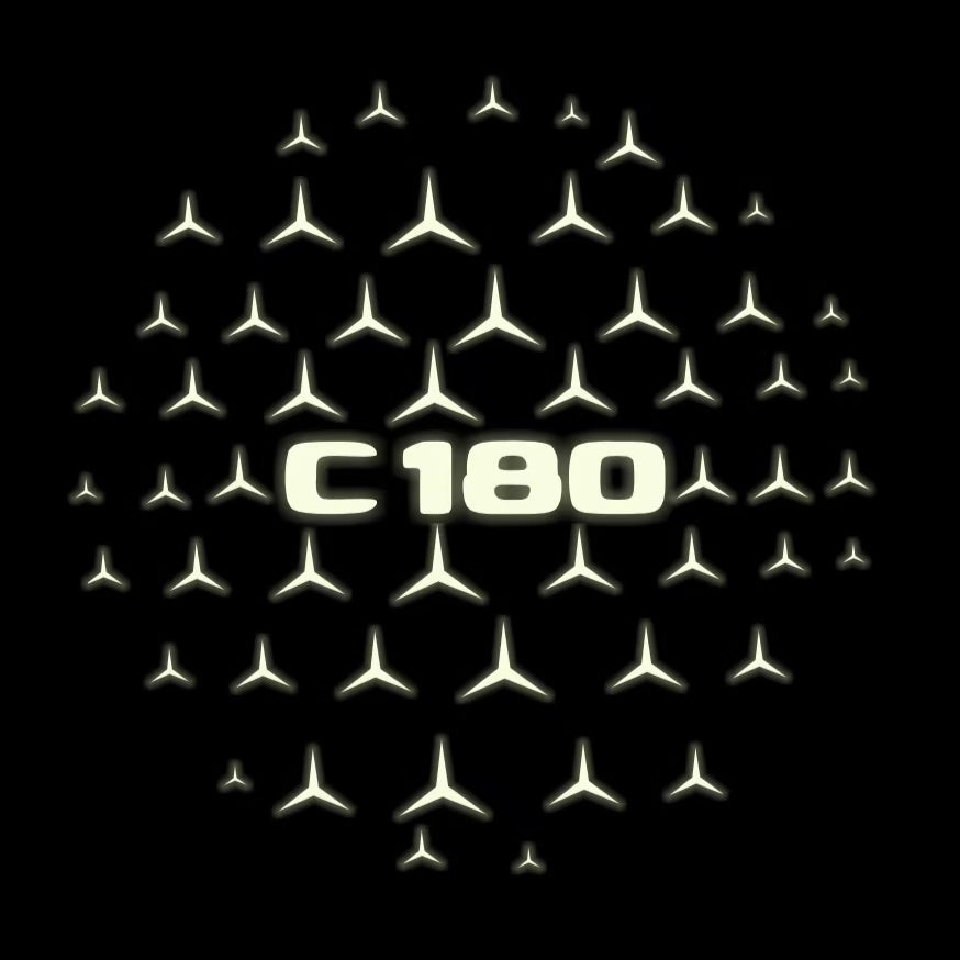 MERCEDES BENZ LOGO PROJECTOT LIGHTS Nr.03 (cantidad 1 = 1 juego/2 luces de puerta)