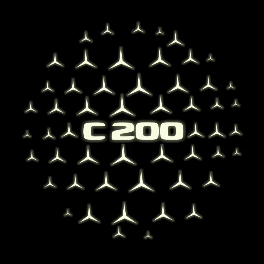 MERCEDES BENZ  C 200  LOGO PROJECTOT LIGHTS  (quantity 1 = 1 sets/2 door lights)Nr.03f022