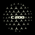 MERCEDES BENZ  C 200  LOGO PROJECTOT LIGHTS  (quantity 1 = 1 sets/2 door lights)Nr.03f022