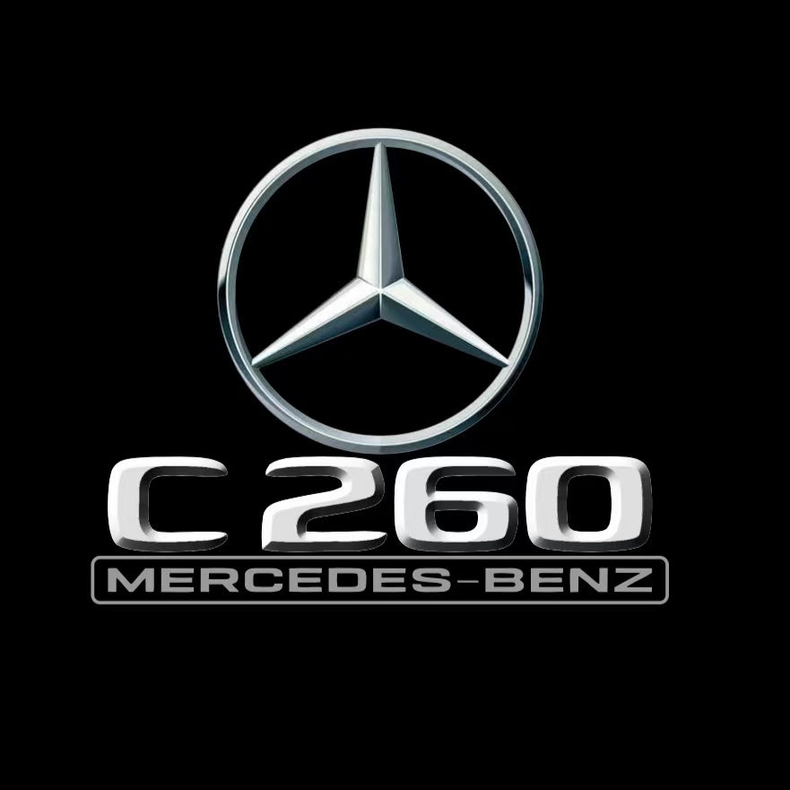MERCEDES BENZ LOGO PROJECTOT LIGHTS Nr.03 (cantidad 1 = 1 juego/2 luces de puerta)