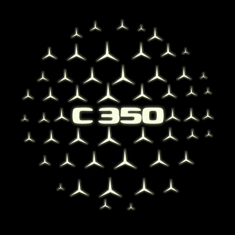 MERCEDES BENZ LOGO PROJECTOT LIGHTS Nr.03 (cantidad 1 = 1 juego/2 luces de puerta)