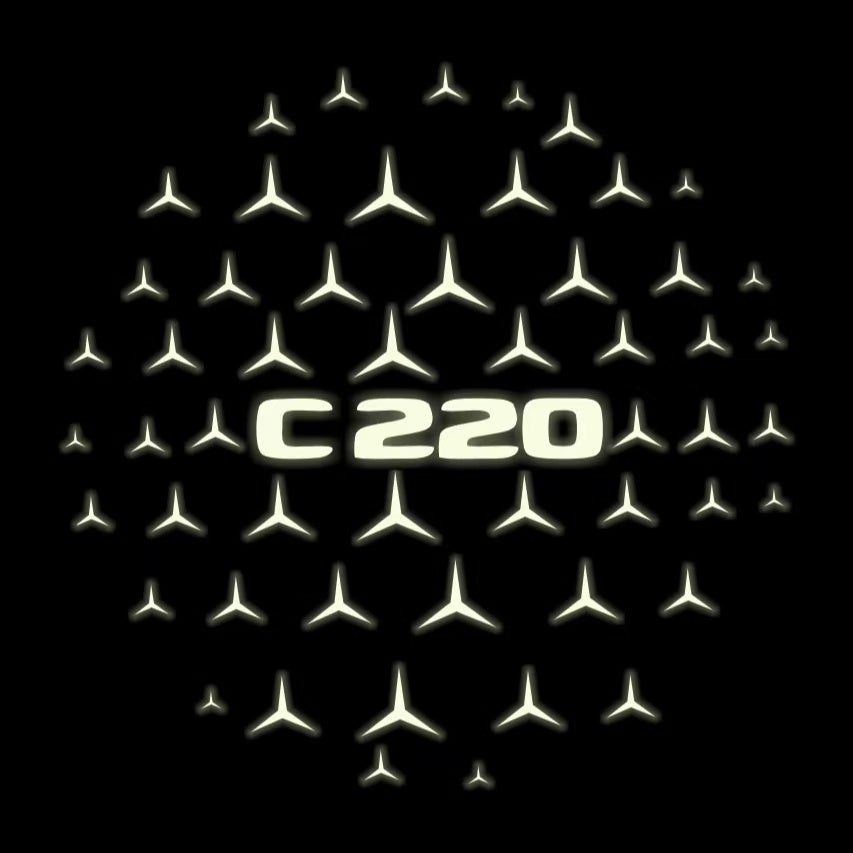 MERCEDES BENZ LOGO PROJECTOT LIGHTS Nr.03 (cantidad 1 = 1 juego/2 luces de puerta)