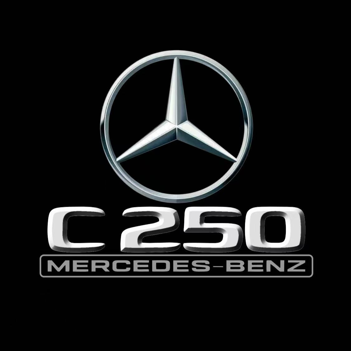 MERCEDES BENZ LOGO PROJECTOT LIGHTS Nr.03 (cantidad 1 = 1 juego/2 luces de puerta)