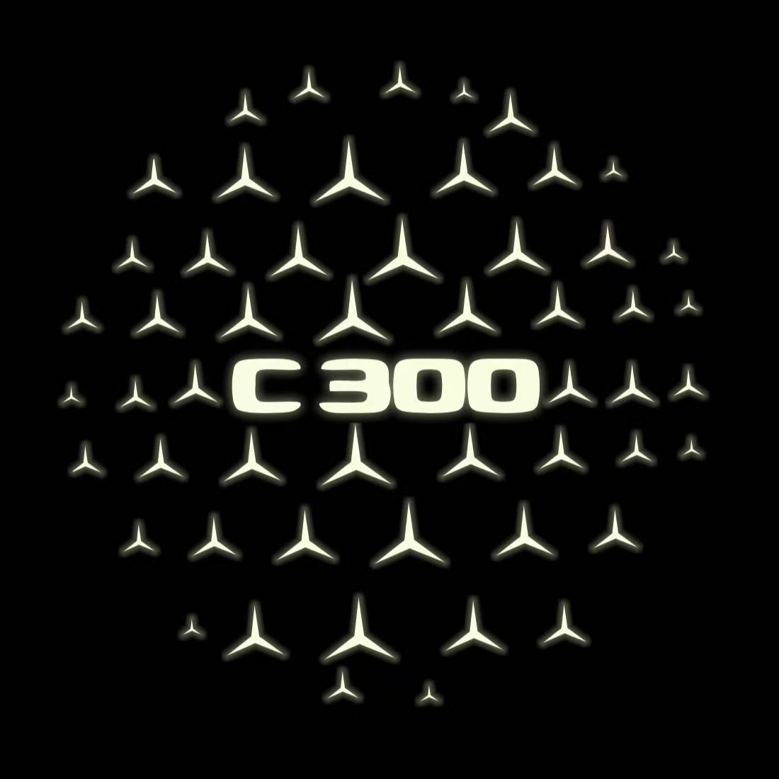 MERCEDES BENZ LOGO PROJECTOT LIGHTS Nr.03 (cantidad 1 = 1 juego/2 luces de puerta)