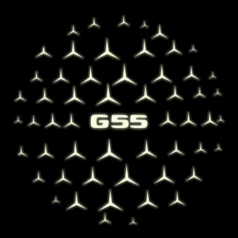 أضواء بروجكتور شعار MERCEDES BENZ رقم 03 (الكمية 1 = 1 مجموعة / 2 أضواء باب)