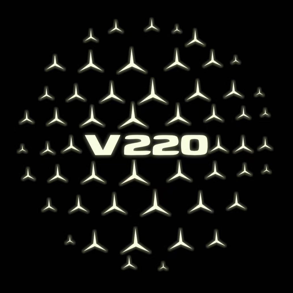 MERCEDES BENZ LOGO PROJECTOT LIGHTS Nr.03 (cantidad 1 = 1 juego/2 luces de puerta)