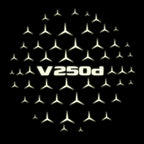 أضواء بروجكتور شعار MERCEDES BENZ رقم 03 (الكمية 1 = 1 مجموعة / 2 أضواء باب)