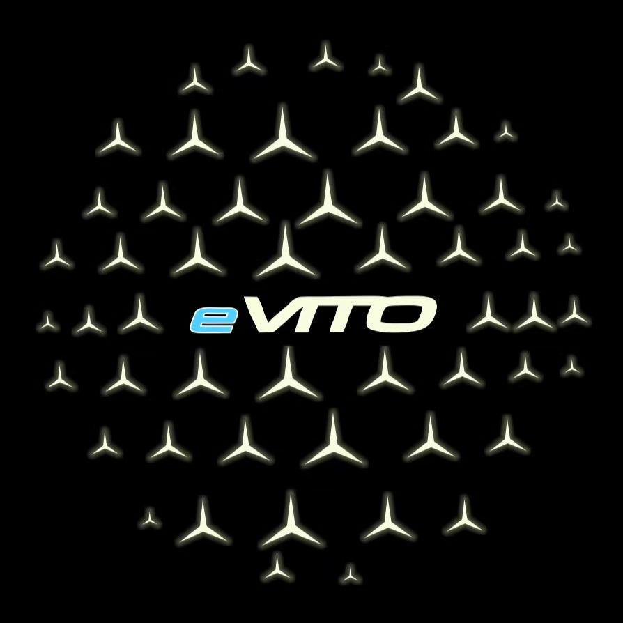 MERCEDES BENZ EVITO LOGO PROJECTOT LIGHTS  (quantity 1 = 1 sets/2 door lights)Nr.03f03