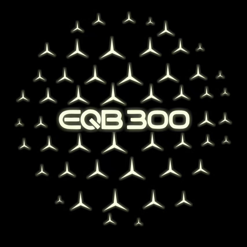 MERCEDES BENZ EQB 300  LOGO PROJECTOR LIGHTS  (quantity 1 = 1 sets/2 door lights)Nr.03f019